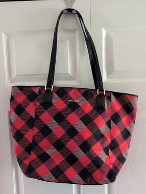 Vera Bradley Red and Black Buffalo Plaid Tote